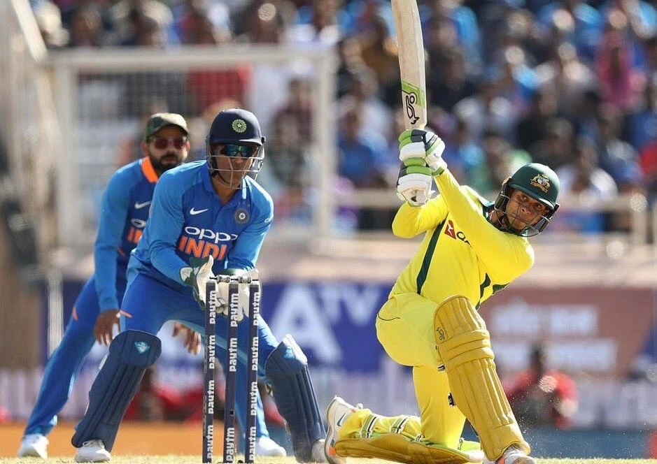Batsman hitting a shot